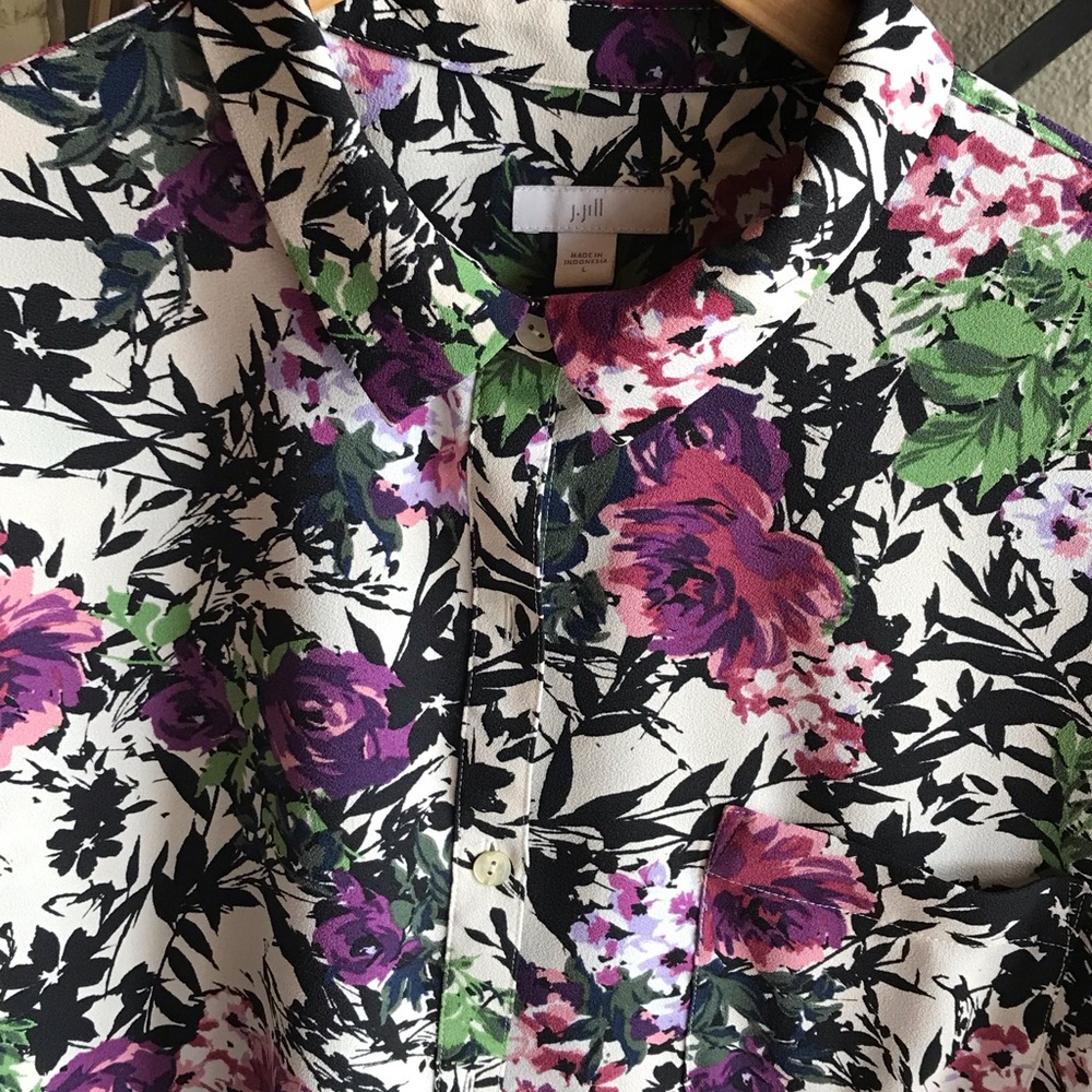 Like New J. Jill Multi Blouse- L